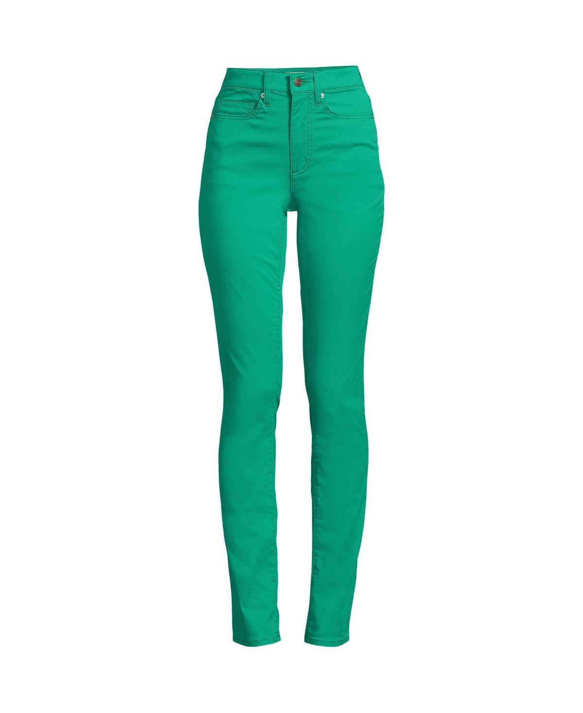 Women's Lands' End High Rise Chino Slim Leg Pants, Size: 12, Wood Lily Product Image