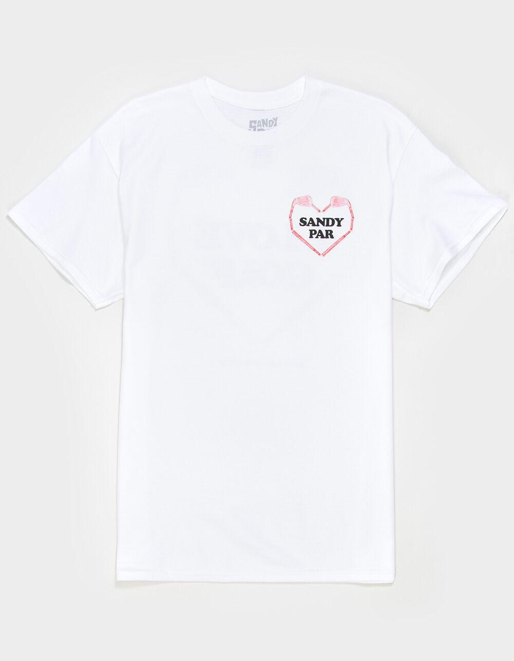 SANDY PAR I Love Golf Mens Tee - WHITE Product Image