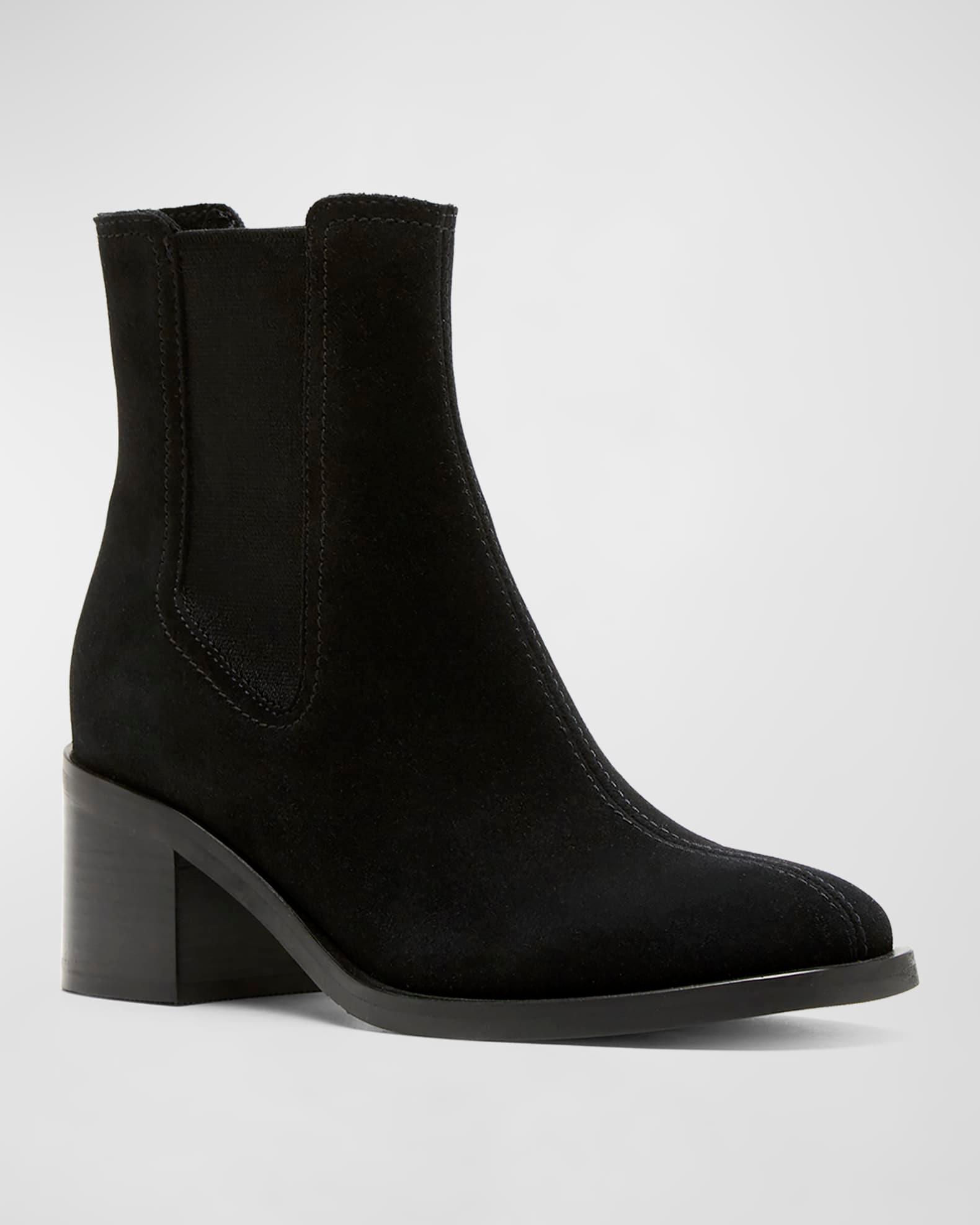 Joelle Suede Chelsea Ankle Booties Product Image