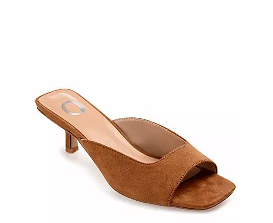 Journee Larna Womens Kitten Sandals Green Product Image
