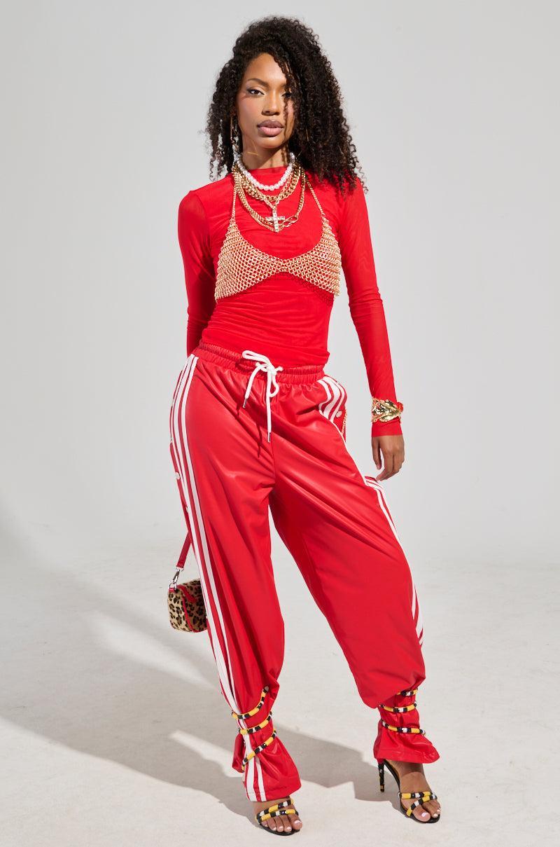 PAXTON DOUBLE LINED MESH LONG SLEEVE TOP Product Image