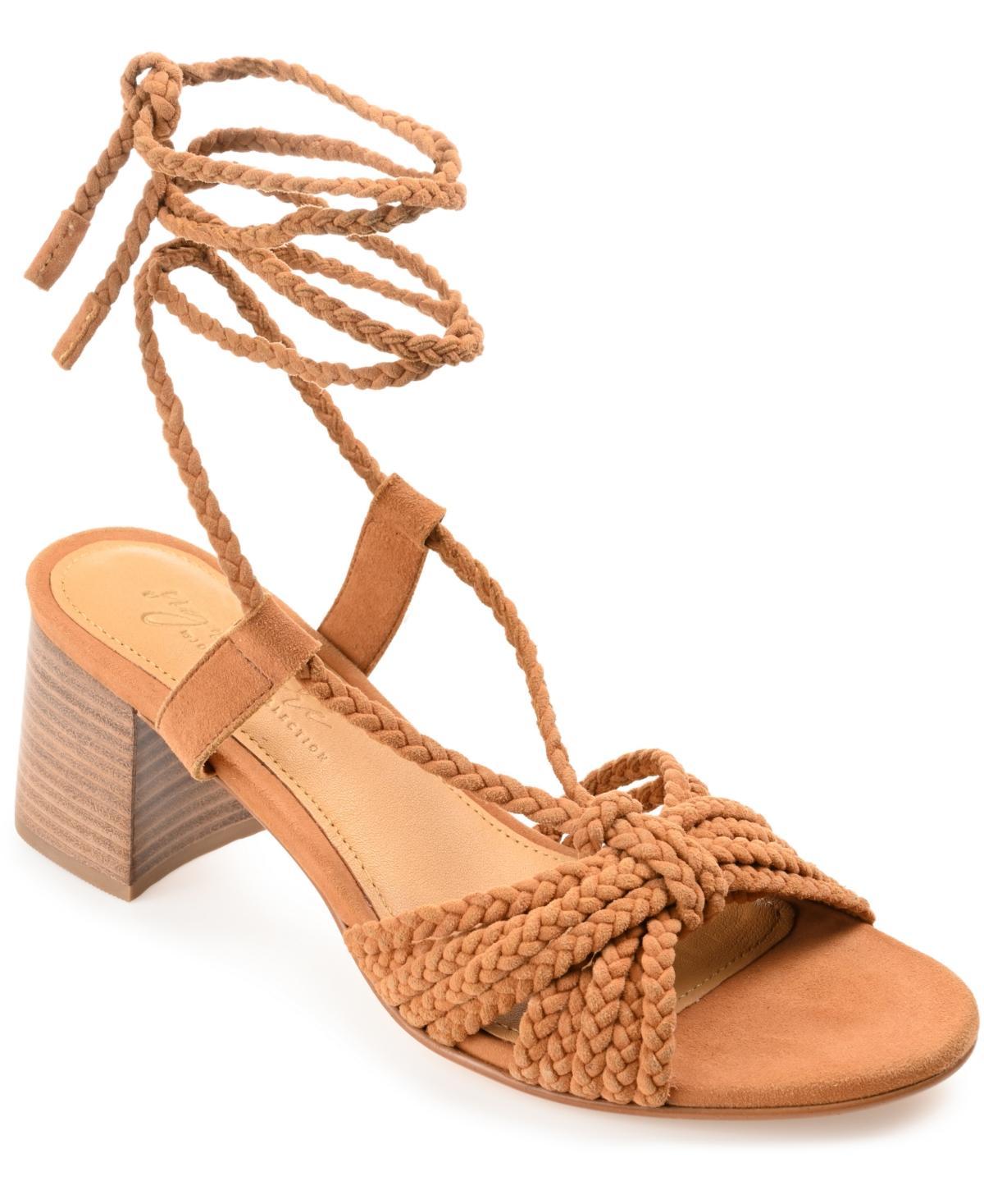 Journee Signature Railee Tru Comfort Foam Womens Leather Dress Sandals Product Image