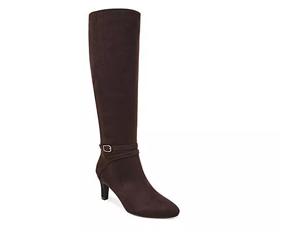 LifeStride Guild Women's High Shaft Boots, Size: 7.5 Wide, Dark Brown Product Image