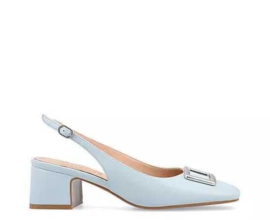 Journee Everlee Womens Tru Comfort Foam Sling Back Square Toe Pumps Product Image