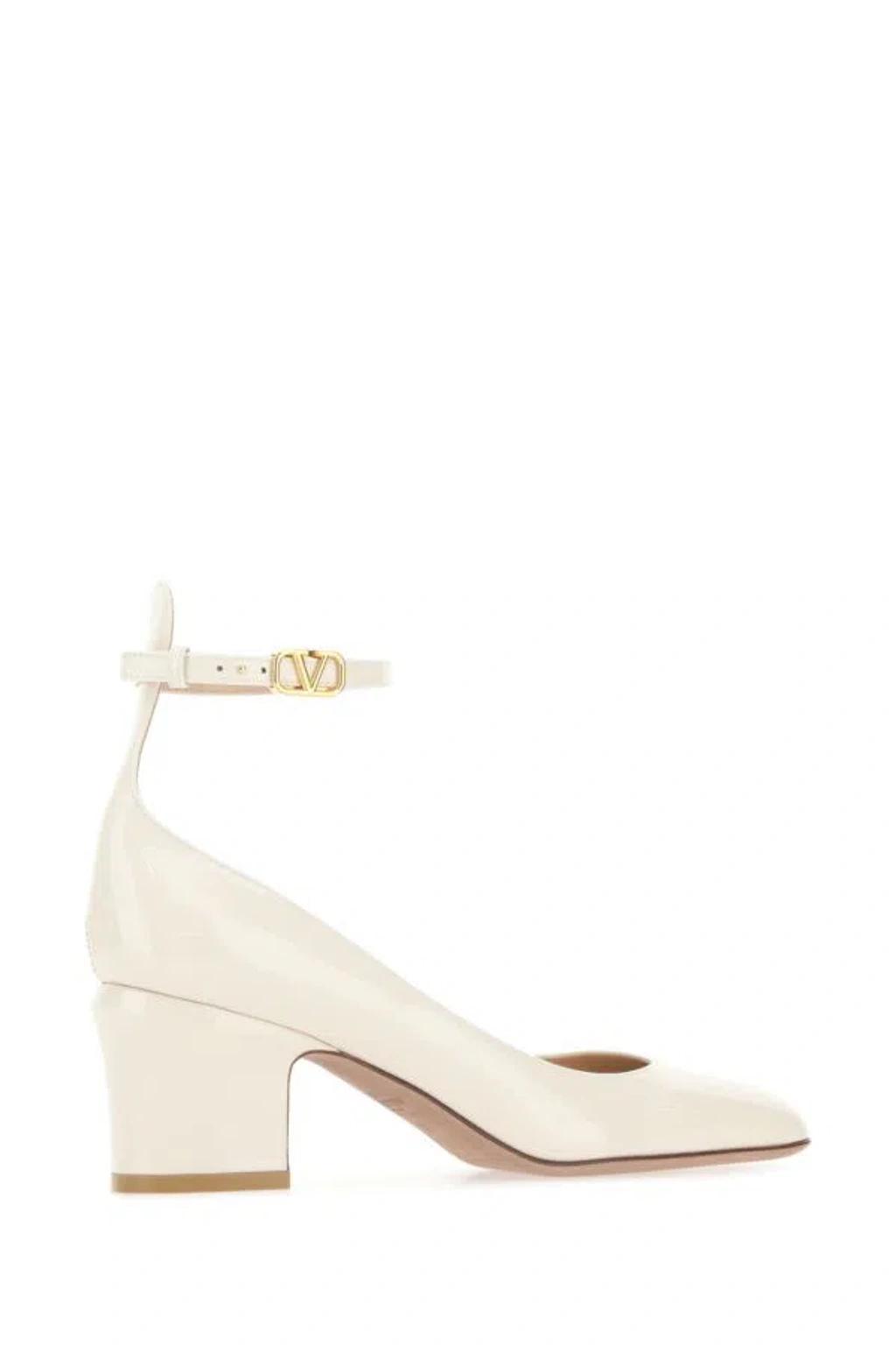 VALENTINO GARAVANI Tan-go 60mm Patent-leather Pumps In Neutrals Product Image