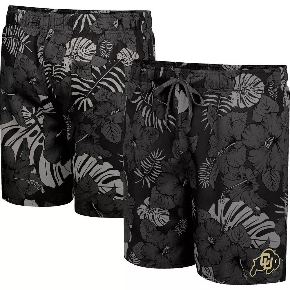 Men's Colosseum Black Colorado Buffaloes The Dude Swim Shorts, Size: 2XL Product Image