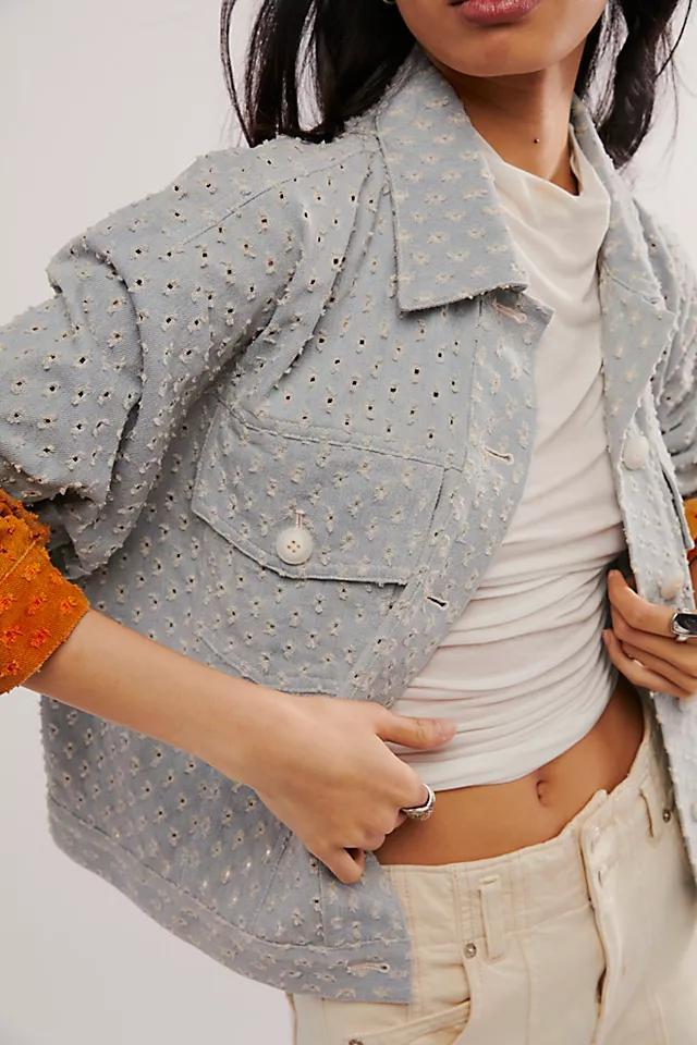 KSENIASCHNAIDER Perforated Denim Jacket Product Image