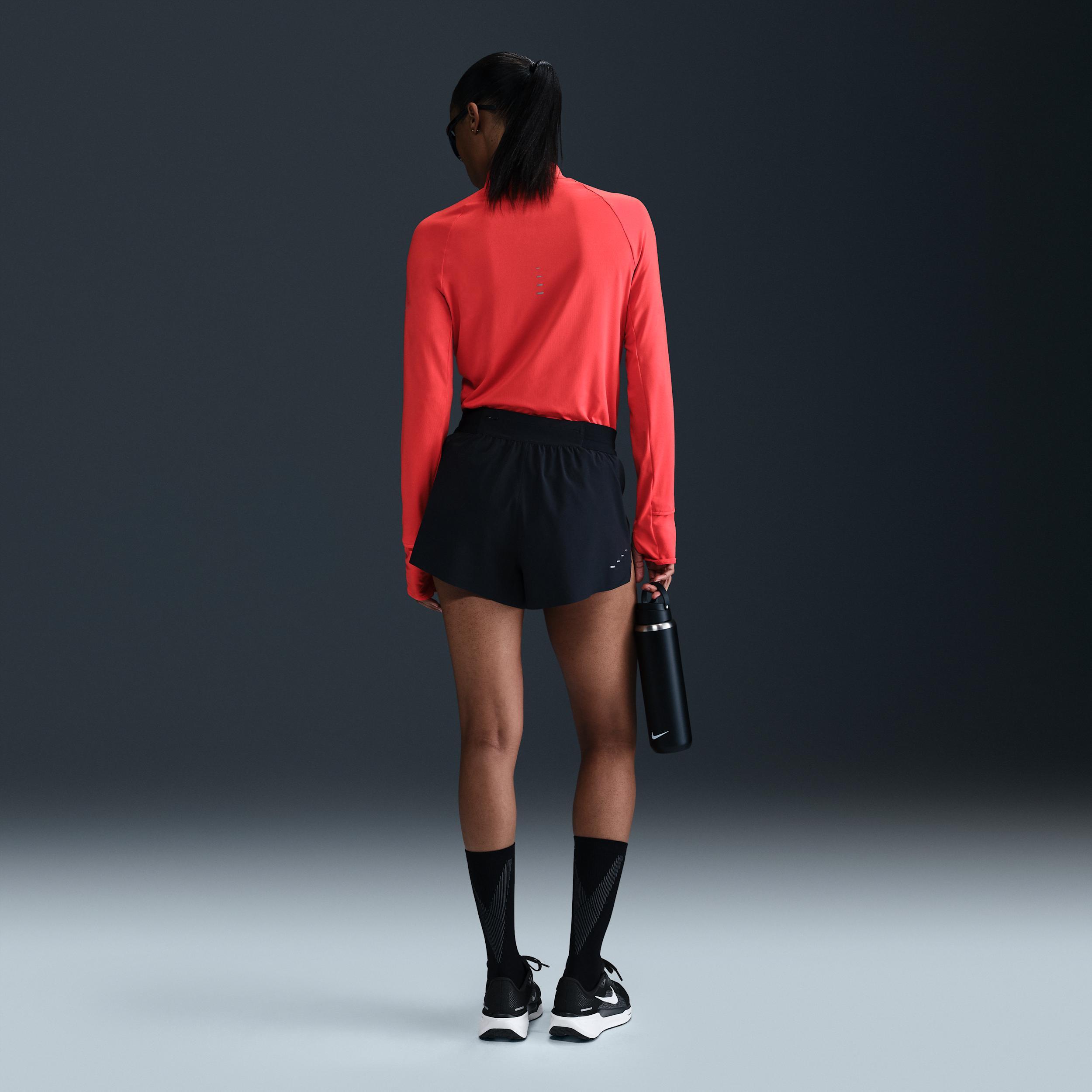 Nike Women's Swift Dri-FIT Mid-Rise 2.5" Brief-Lined Running Shorts Product Image