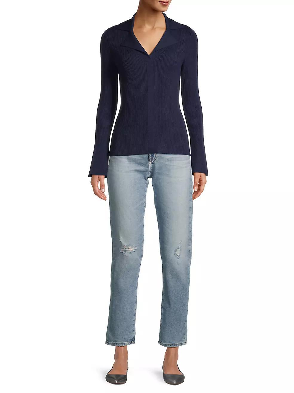 Luna Rib-Knit Sweater Product Image