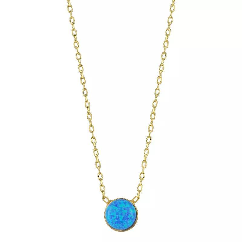 Sunkissed Sterling Gemstone Pendant Necklace, Women's, Silver Tone Product Image