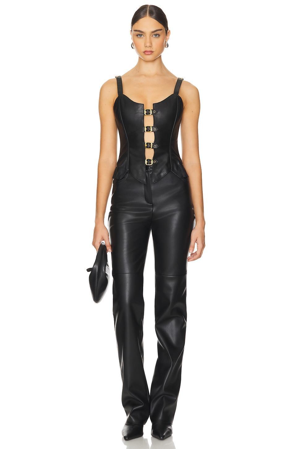 x REVOLVE Finish Line Corset Top Understated Leather Product Image