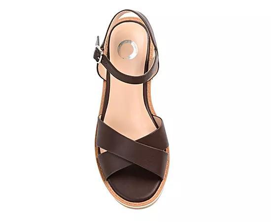 Journee Hilaree Women's Heeled Sandals, Size: 9.5, Brown Product Image