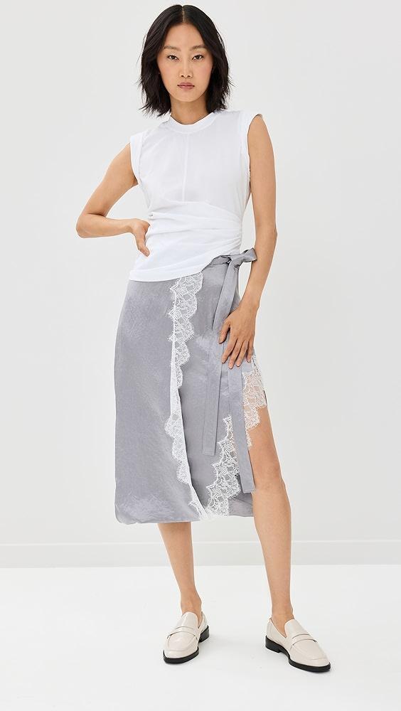 3.1 Phillip Lim Endless Loop T-Shirt Combo Dress with Lace | Shopbop Product Image