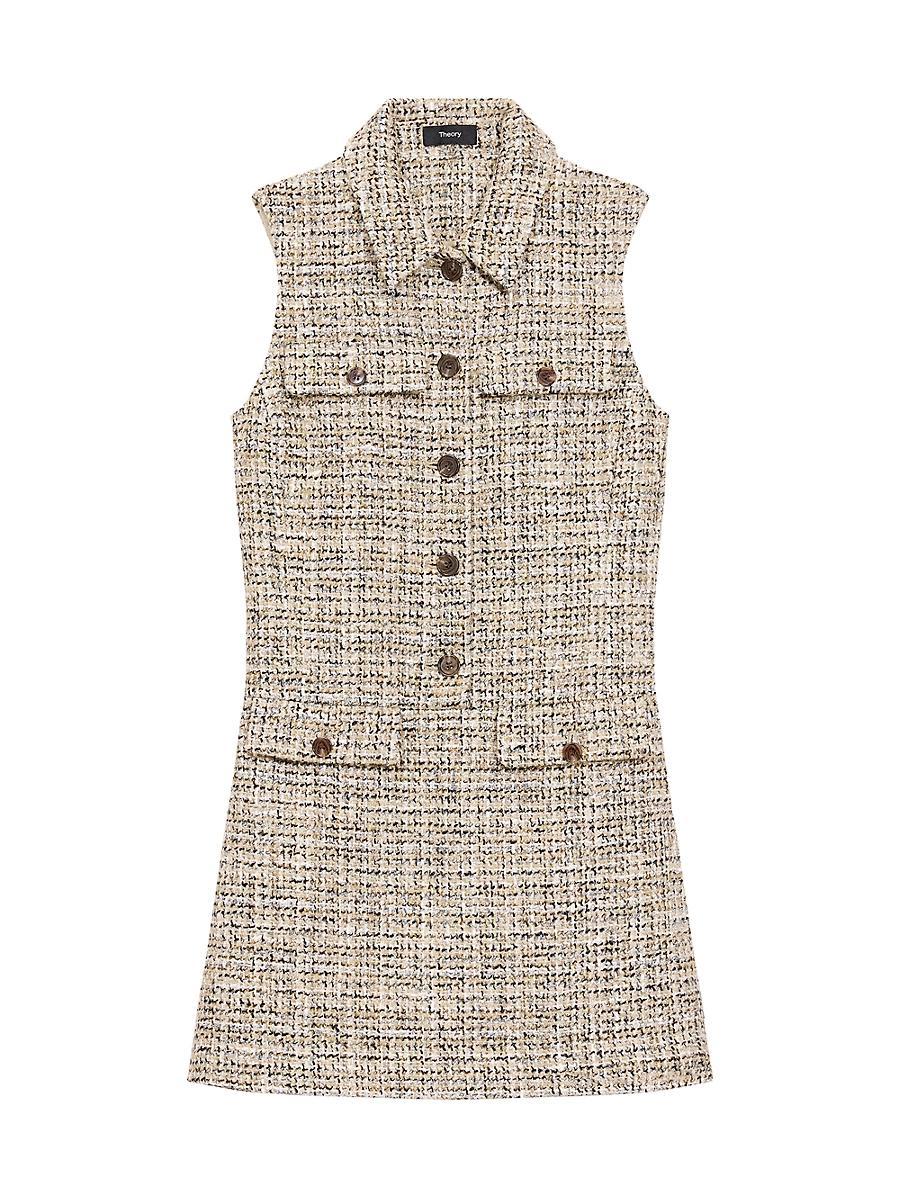 Womens Tweed Sleeveless Minidress Product Image