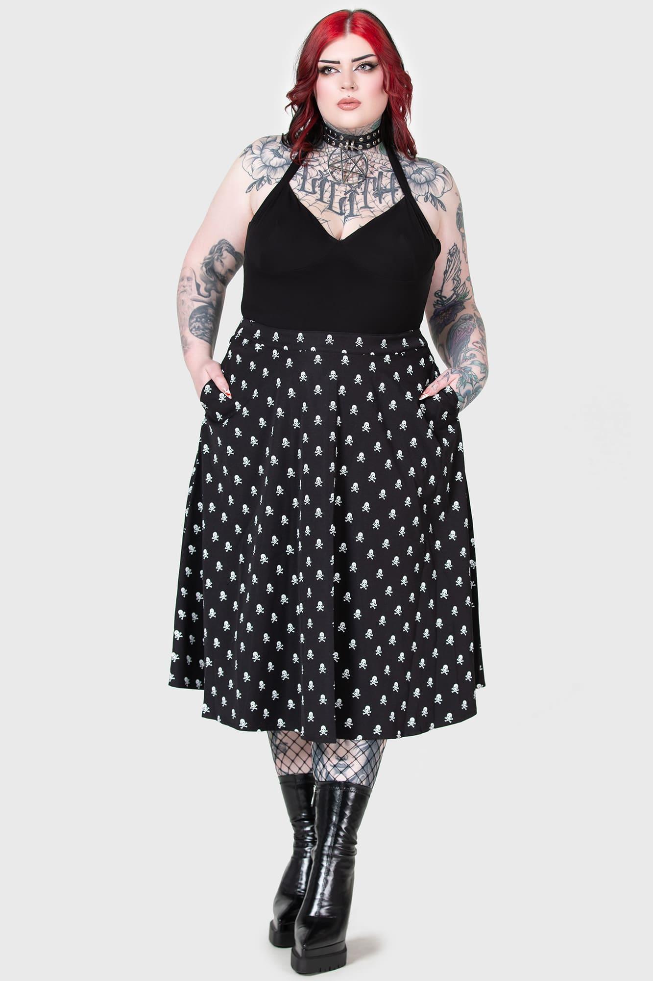 Lay Dead Midi Skirt Female Product Image