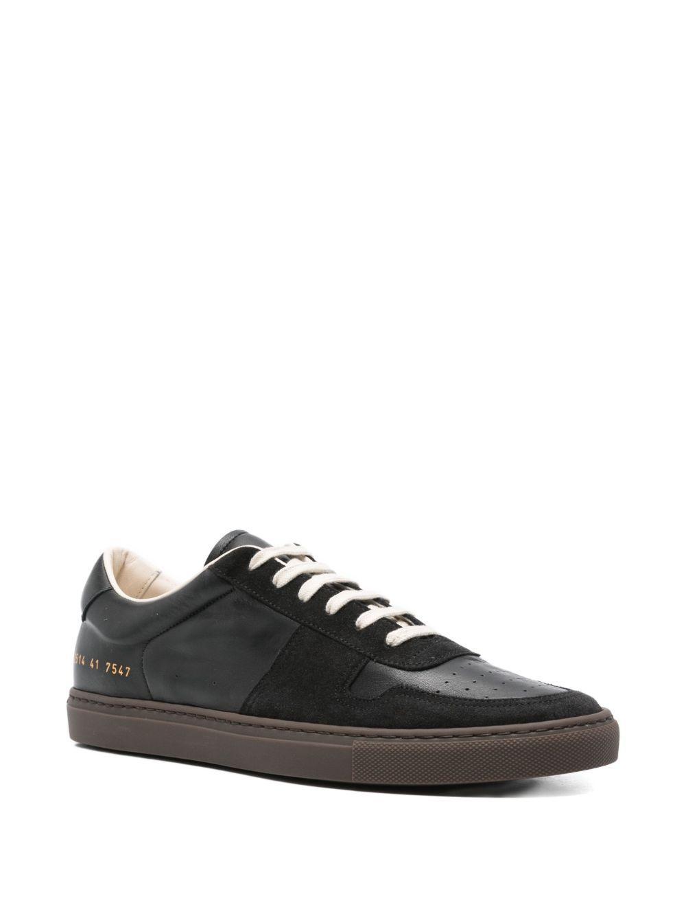 leather lace-up low-top sneakers Product Image