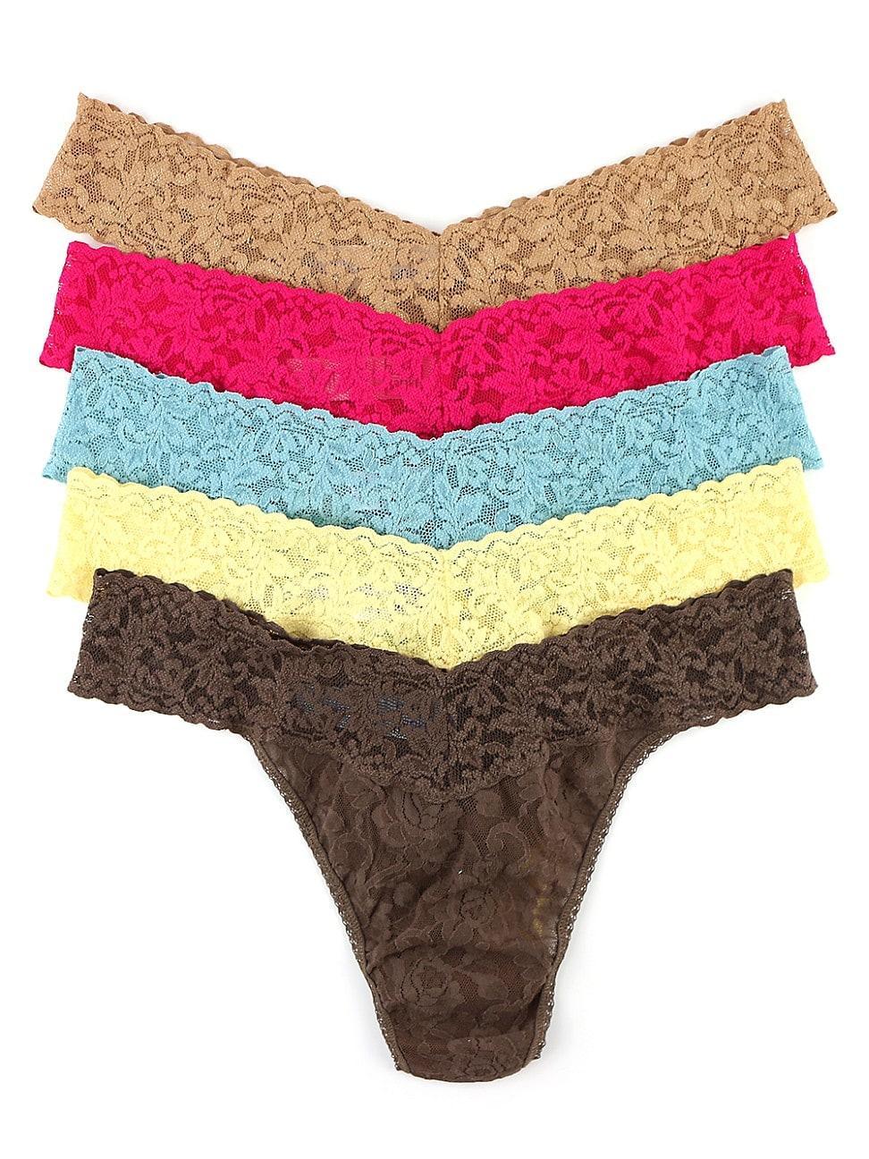 Hanky Panky Signature Original-Rise Thongs, Set of 5 Product Image