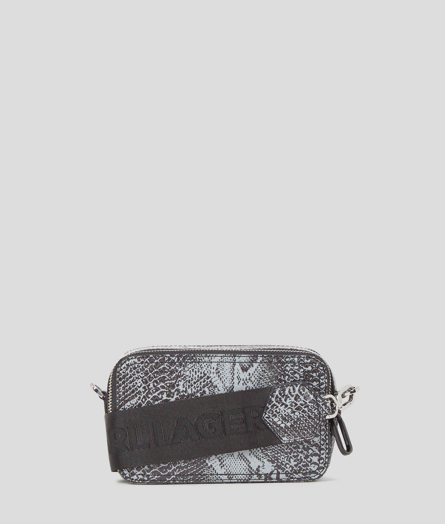 KLJ SNAKESKIN-EFFECT CAMERA BAG Product Image