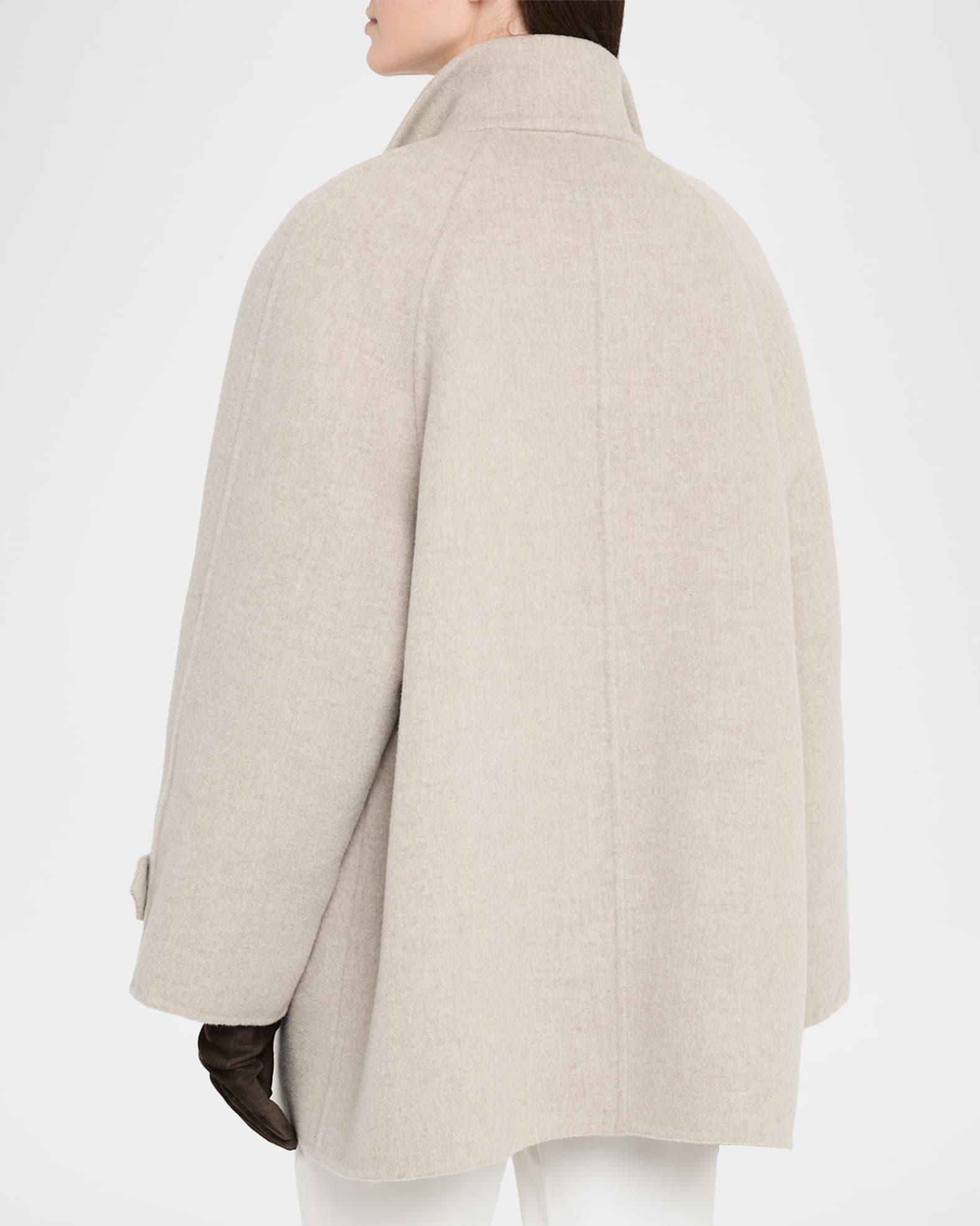 Melton Wool-Cashmere Double-Breasted Coat Product Image