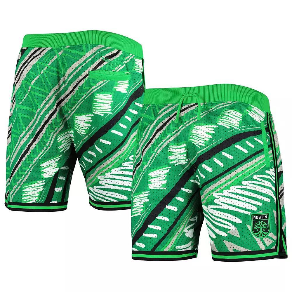 Mens Mitchell & Ness Green Austin FC Tribal Fashion Shorts Product Image