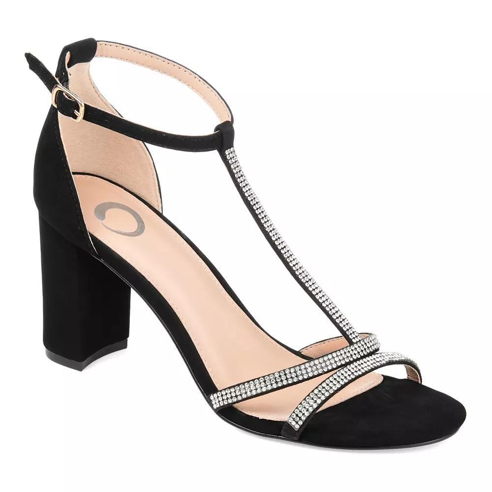 Journee Denali Women's Dress Sandals, Size: 10, Black Product Image