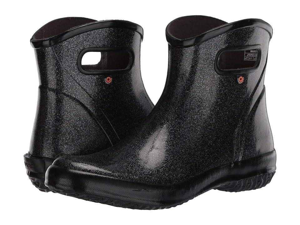 Bogs Women's Glitter Ankle Rain Boots, Size: 11, Black Product Image