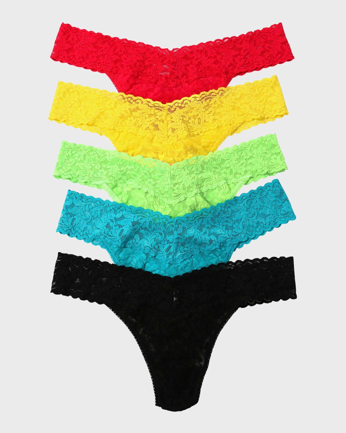 Hanky Panky Signature Original-Rise Thongs, Set of 5 Product Image