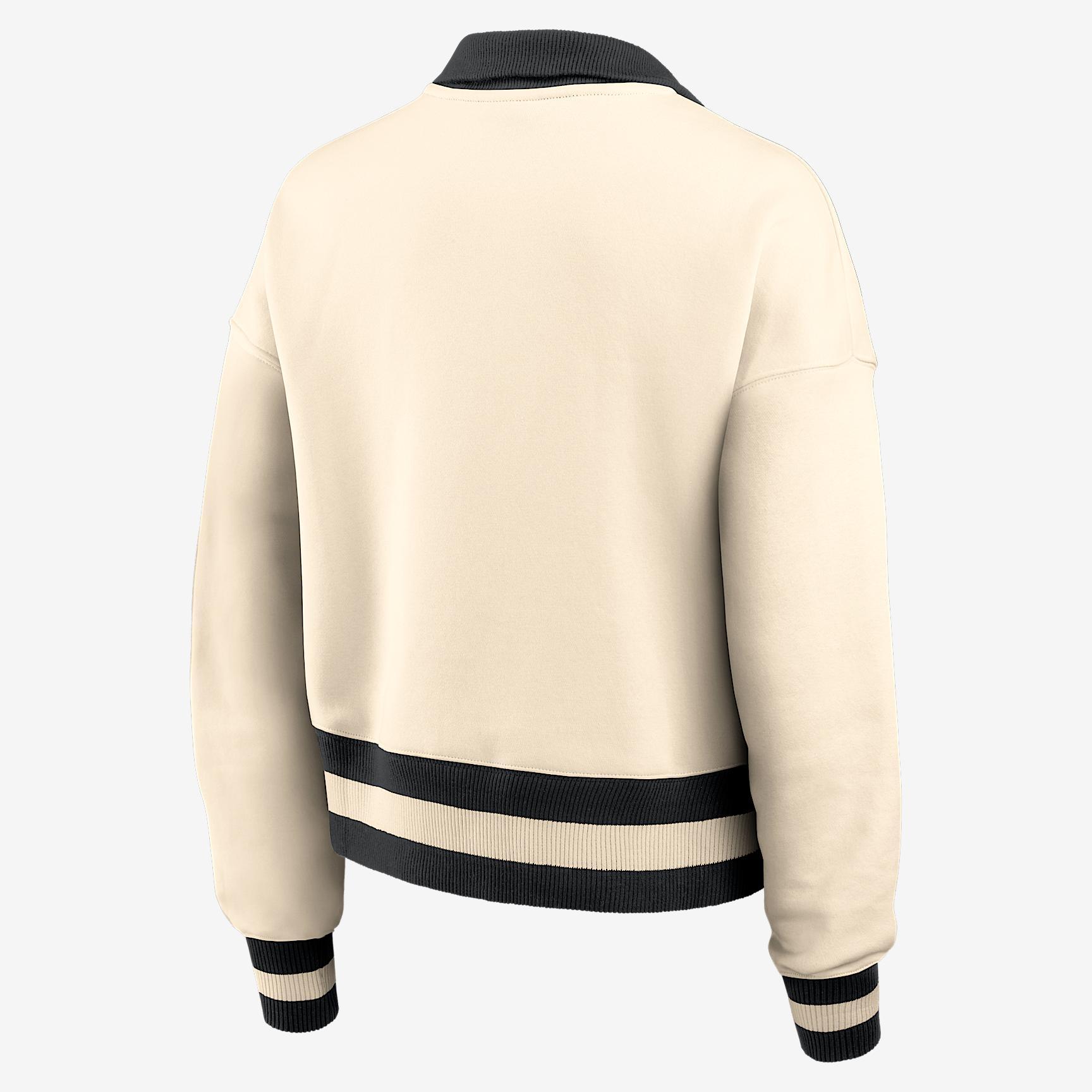 Georgia Legacy Nike Women's College Cropped 1/4-Zip Crew Product Image