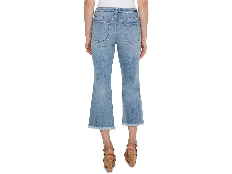 Liverpool Los Angeles Hannah Mid Rise Cropped Flare Jeans in Laramie Product Image