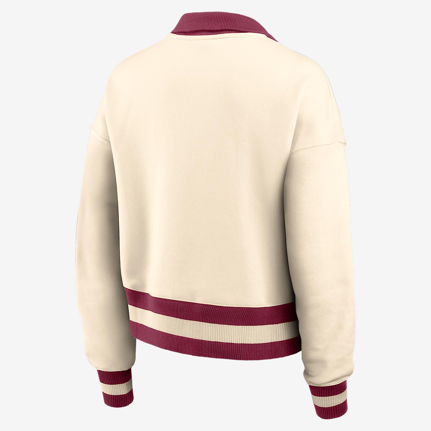 Stanford Legacy Women's Nike College Cropped 1/4-Zip Crew Product Image