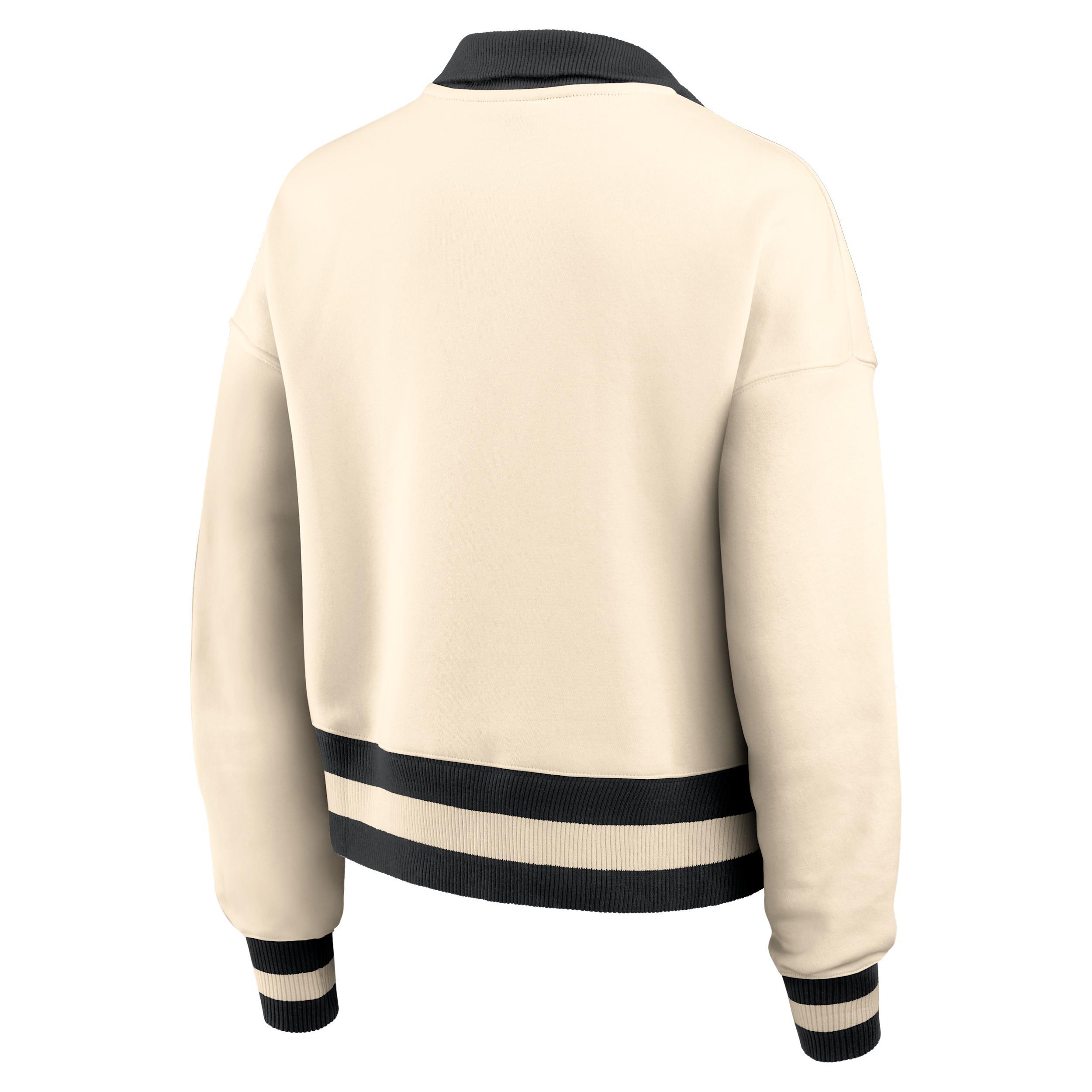 Oklahoma Legacy Women's Jordan Brand College Cropped 1/4-Zip Crew Product Image