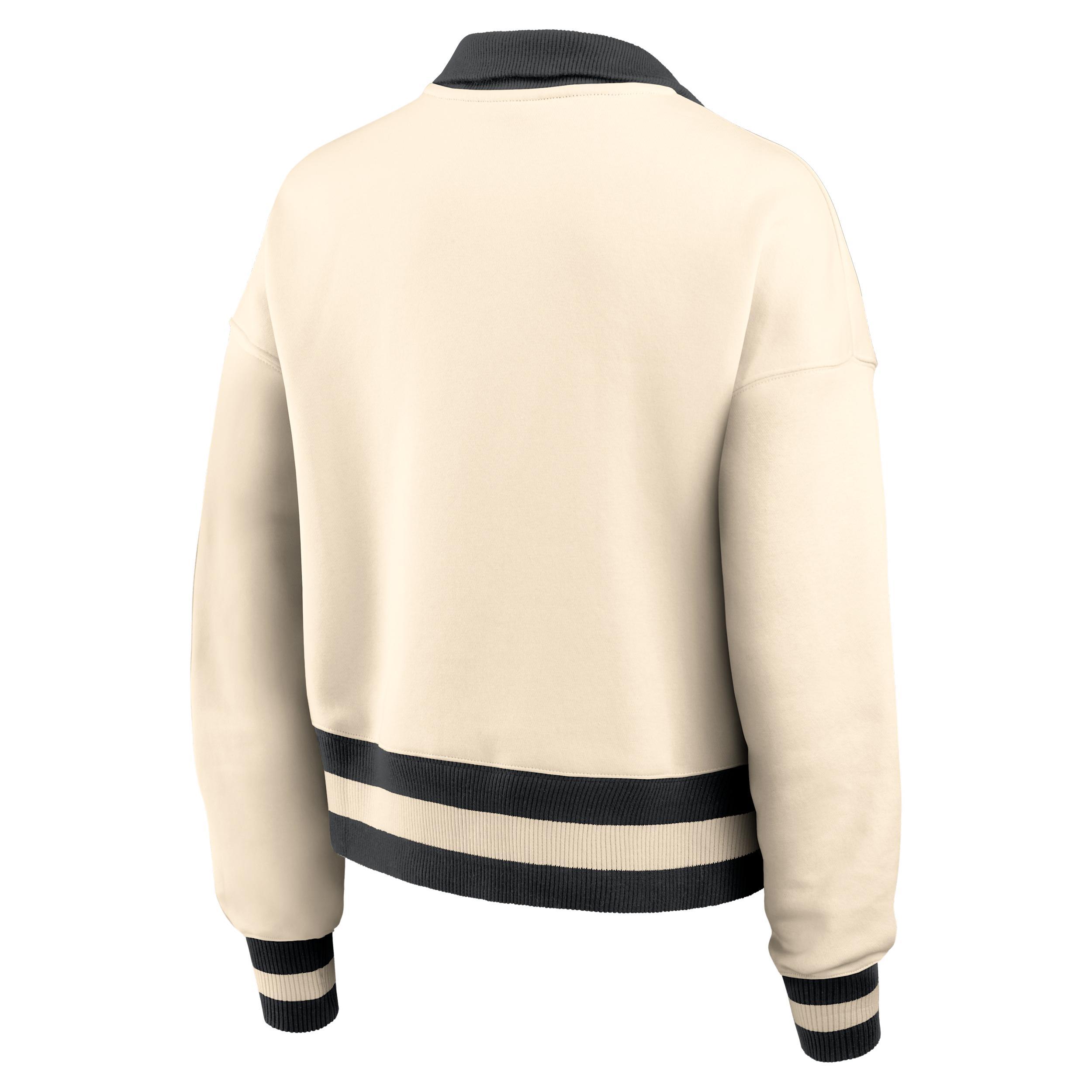 West Virginia Legacy Women's Nike College Cropped 1/4-Zip Crew Product Image