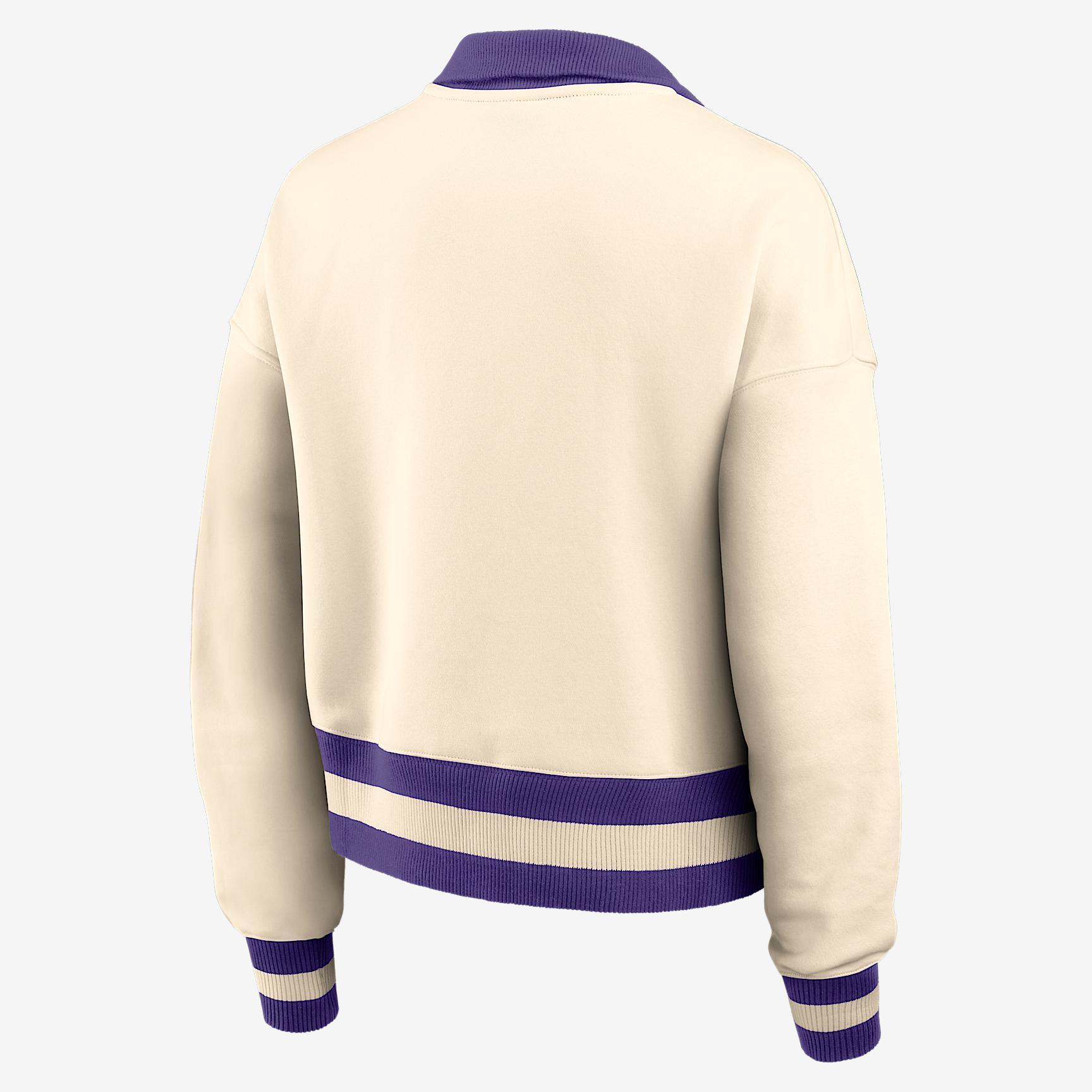 Duke Legacy Women's Nike College Cropped 1/4-Zip Crew Product Image