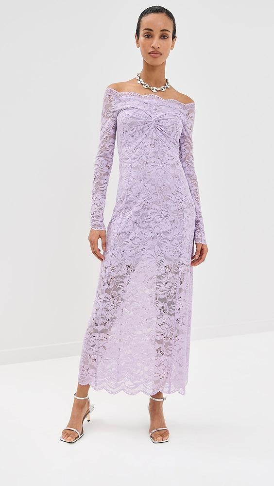 rabanne Lace Robe Dress | Shopbop Product Image