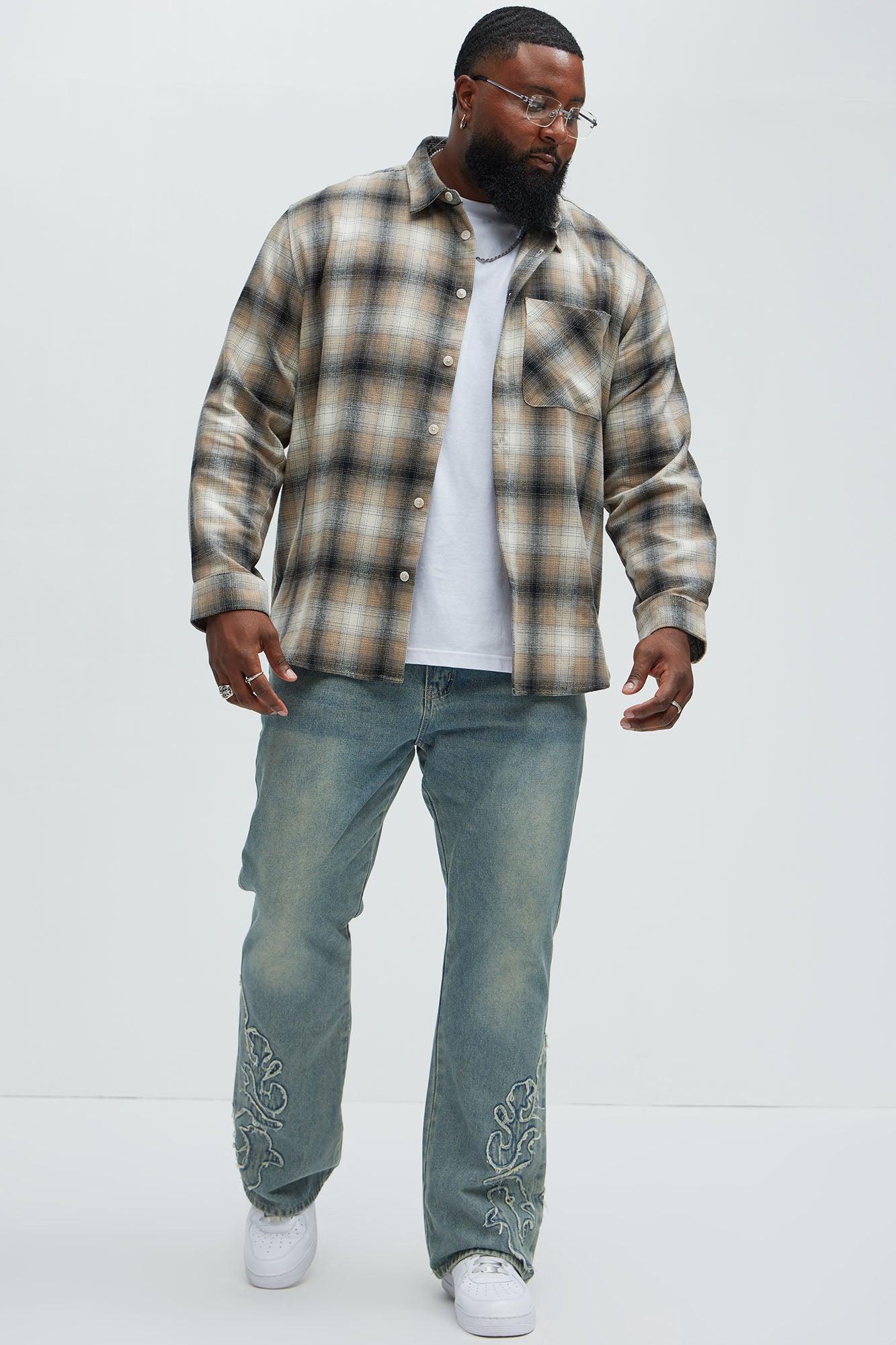 Dighton Plaid Shirt - Taupe/combo Product Image