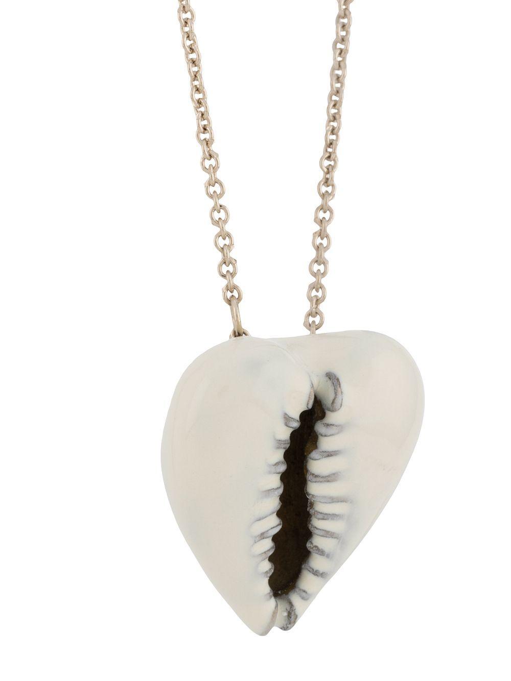 heart-shaped cowrie shell necklace Product Image