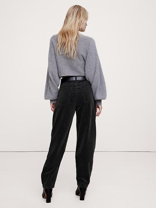 High-Rise Bow Corduroy Pant Product Image