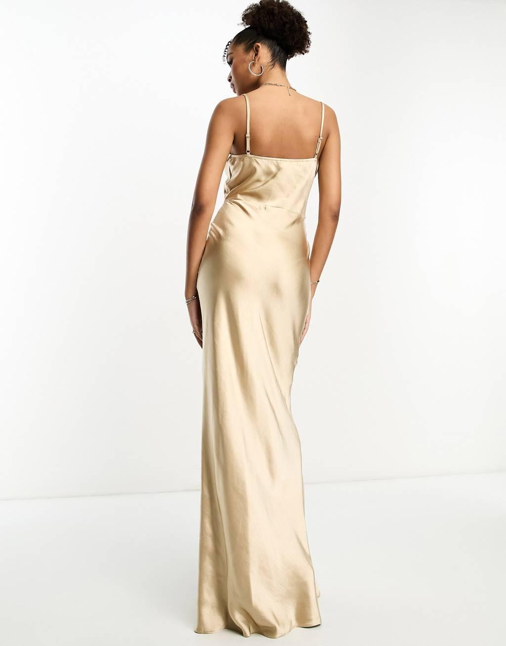Pretty Lavish Keisha cowl neck maxi dress Product Image