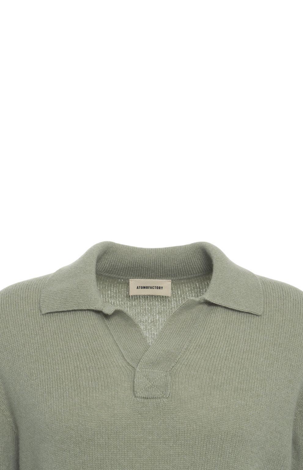 Sweater with polo collar Product Image