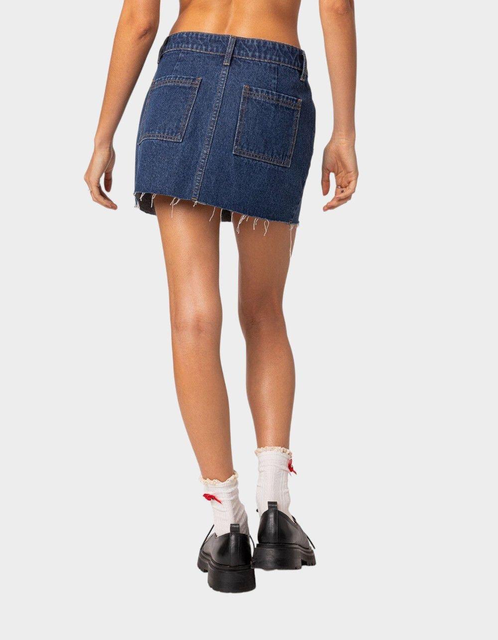 EDIKTED Jessie Denim Mini Skirt Product Image