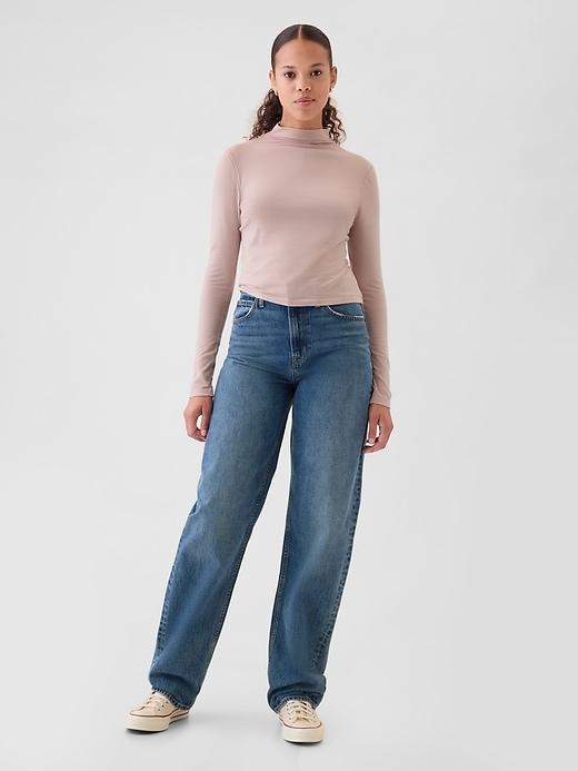 Featherweight Cropped Turtleneck Product Image