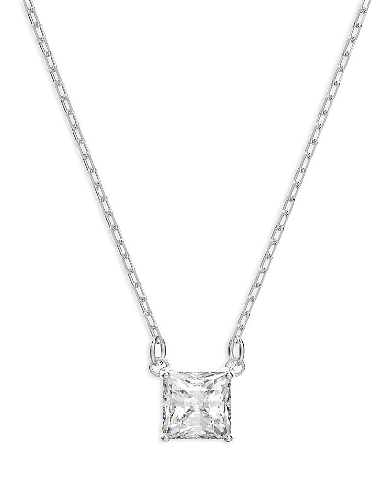 Swarovski Attract Square Crystal Pendant Necklace in Silver Tone, 14.87-16.87 Product Image