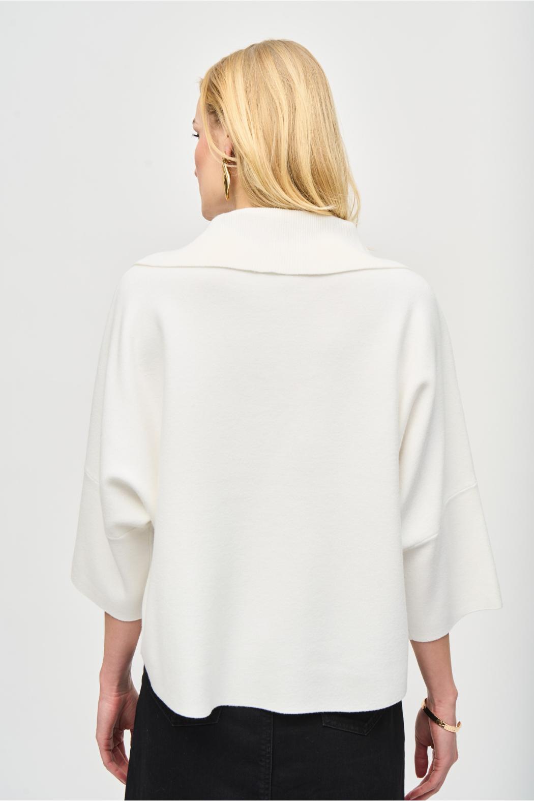 Jacquard Zipped Collar Sweater Product Image