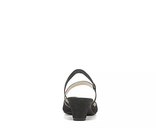 LifeStride Minimalist Women's Slingback Pumps, Size: 11, Black Shimmer Product Image