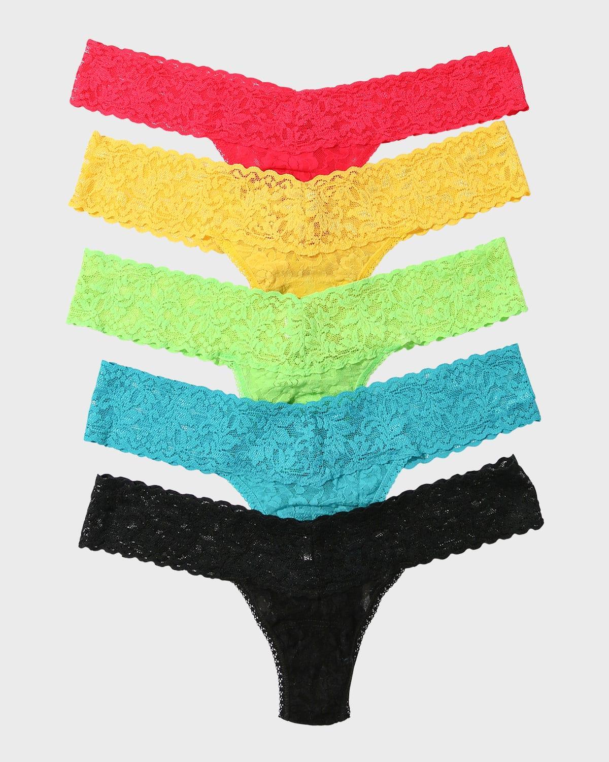Hanky Panky 5 Low Rise Thongs Multi One Size Product Image