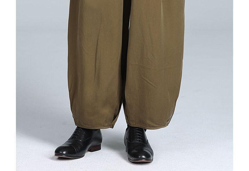 Elastic Waist Plain Harem Pants Product Image