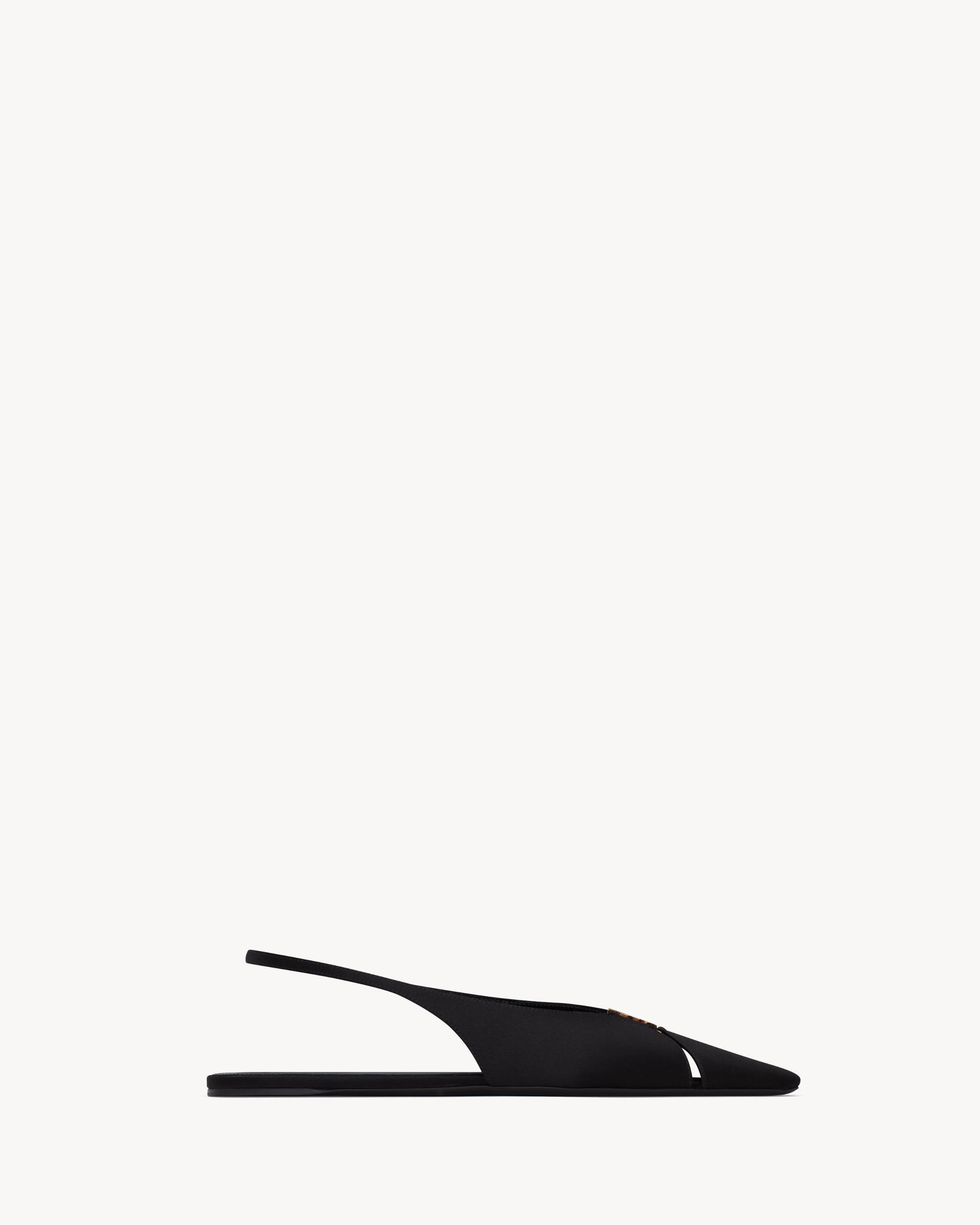 BABYLONE slingback flats in satin crepe Product Image