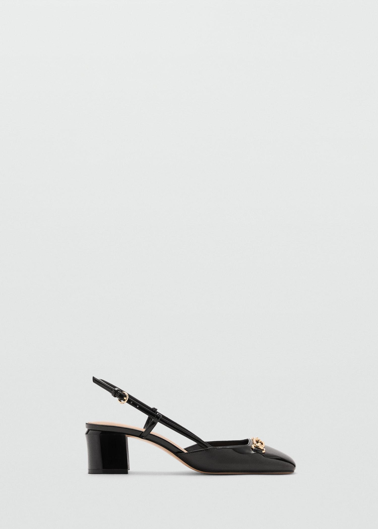 Heeled shoes with link detail - Women | MANGO USA Product Image