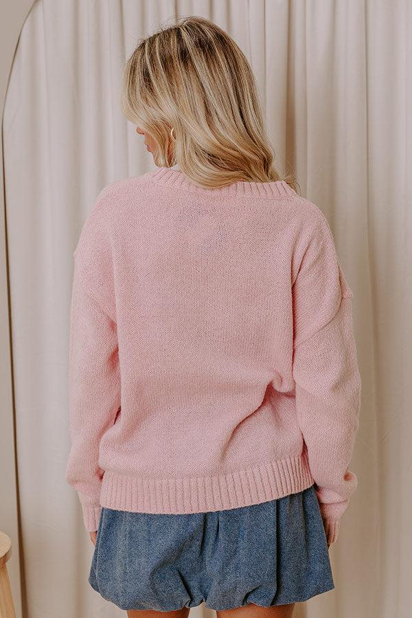 Sweet Like Cherry Pie Knit Sweater Product Image