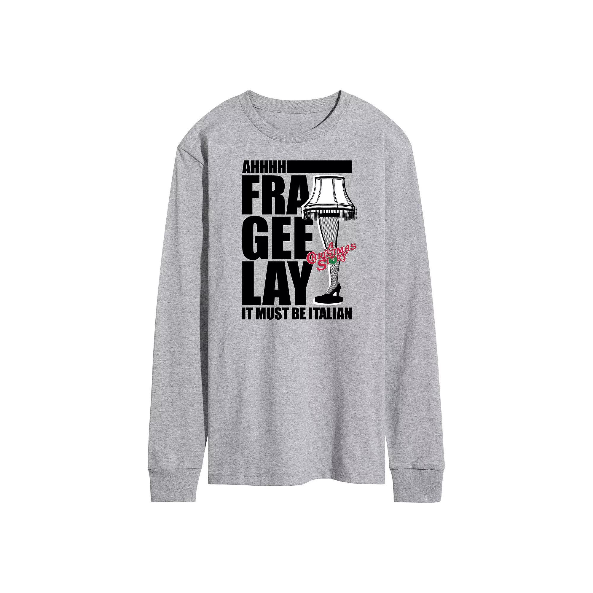 Mens A Christmas Story Lamp Long Sleeve Graphic Tee Product Image